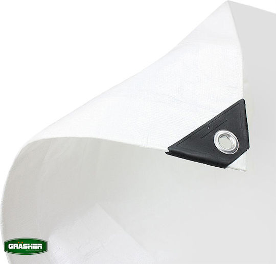 Grasher Waterproof Tarpaulin 120gr/m² 2x3m. Light Type White