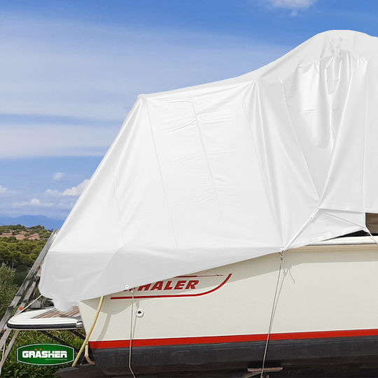 Grasher Waterproof Tarpaulin 120gr/m² 2x3m. Light Type White