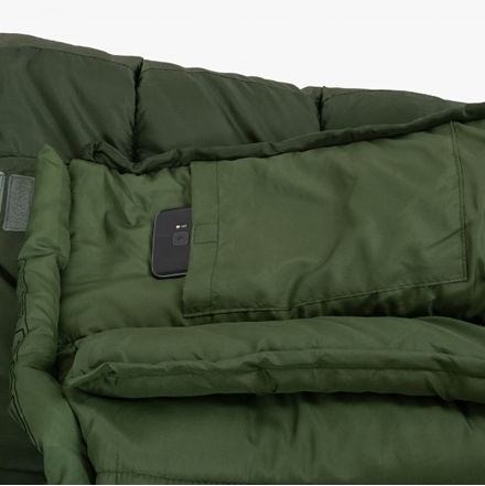 Highlander Sleeping Bag Μονό 2 Εποχών Phoenix Flame 400 Olive Green