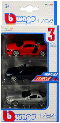 Bburago Car Set 1:64 for 4++ Years (Various Designs) 3pcs