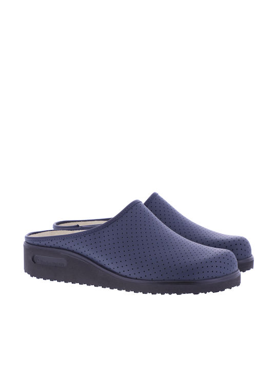 Berkemann Tec-Pro Thordu Leder Anatomisch Clogs Blau