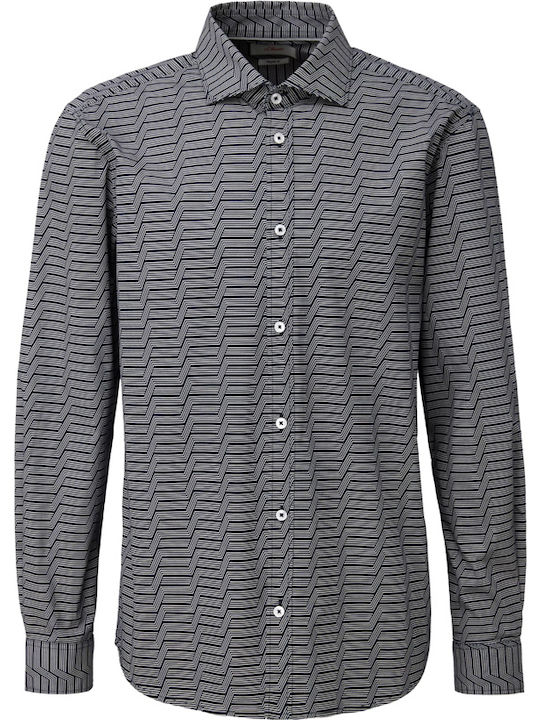 Red Label Long-sleeved Shirt Navy Blue