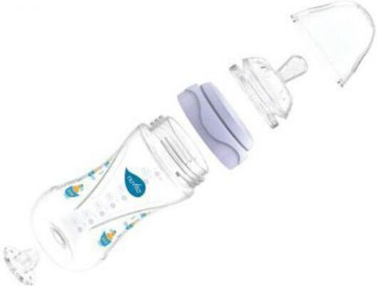 Nuvita Glass Baby Bottle Anti-Colic with Silicone Teat for 0+ Months Light Blue 140ml