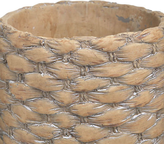 Inart Concrete Vase Beige 16x29cm