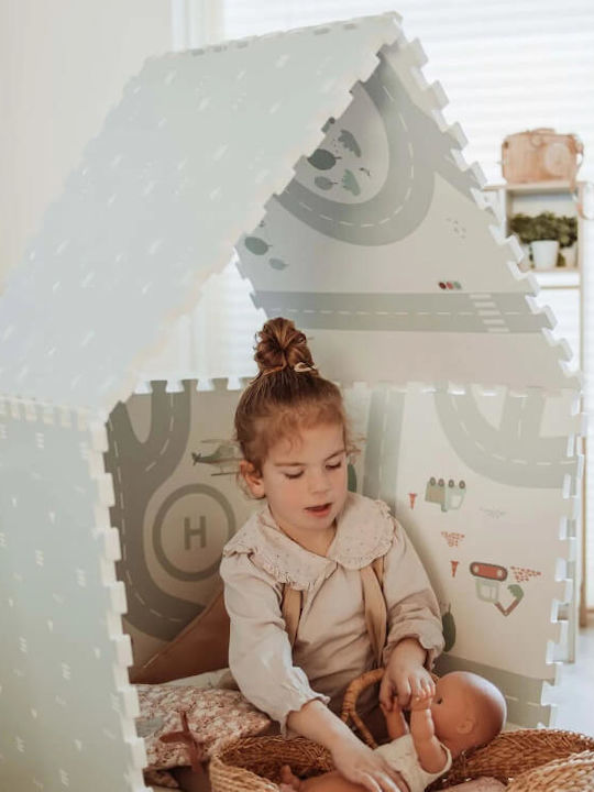 Play&go Interaktives Kinder-Bodenpuzzle mit Straßen 6 Teile