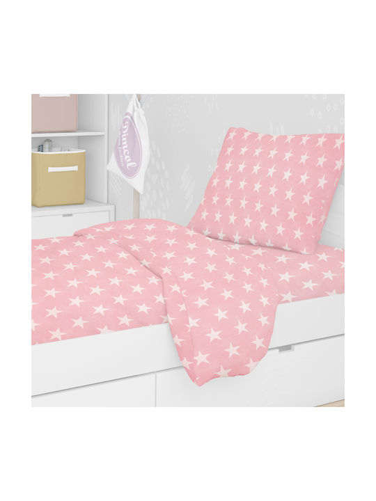 Dimcol Star Kinderbettbezug Einzel Baumwolle Rosa 160x240cm 1925715207303226