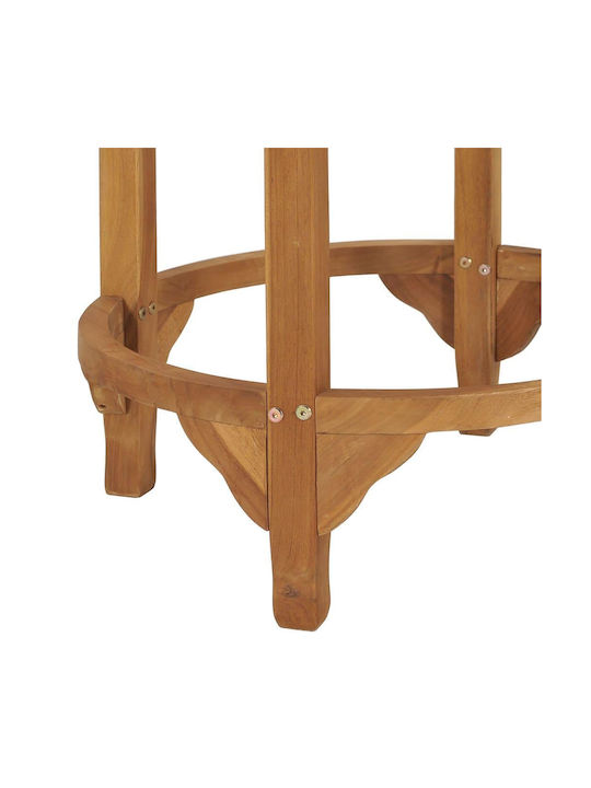 Bar-Tisch aus Massivholz Natürlich 60x60x105cm
