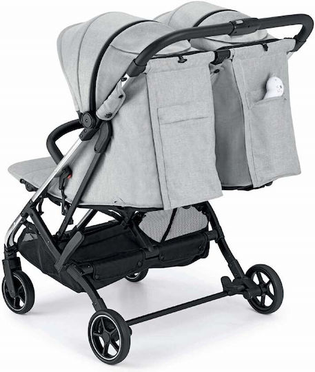 Cam Gem Double Stroller Suitable for Newborn Gray 12kg