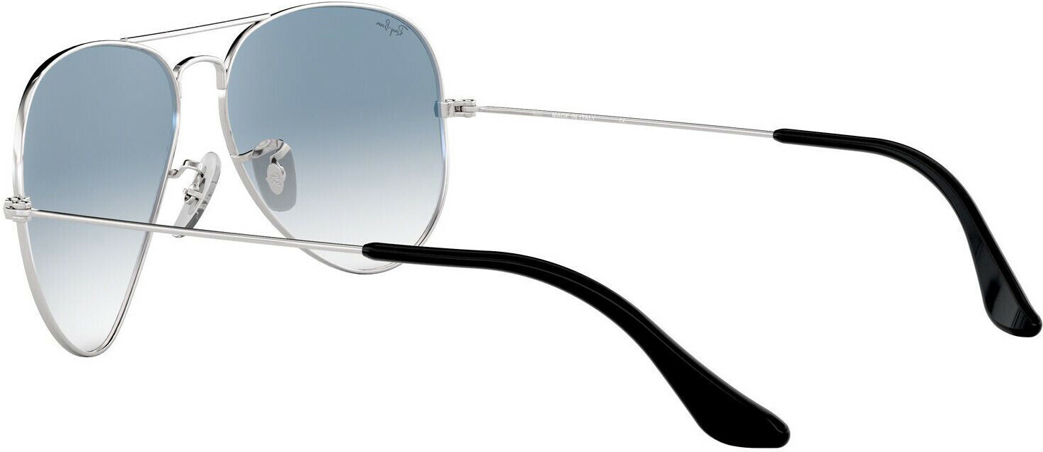Ray Ban Aviator Unisex Ochelari de soare cu Argintiu Cadru și