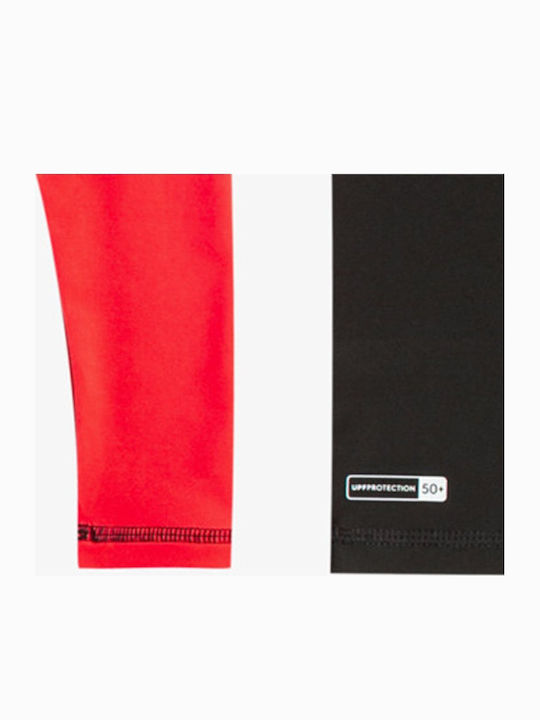 Quiksilver Next Gen Παιδικό Μαγιό Μπλούζα με Μακρύ Μανίκι Πορτοκαλί