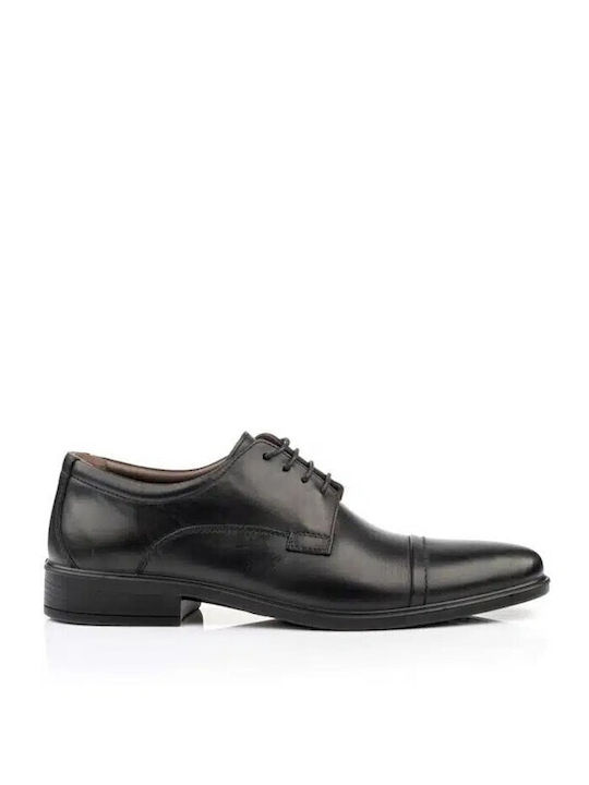 Boxer Men's Leather Dress Shoes Black