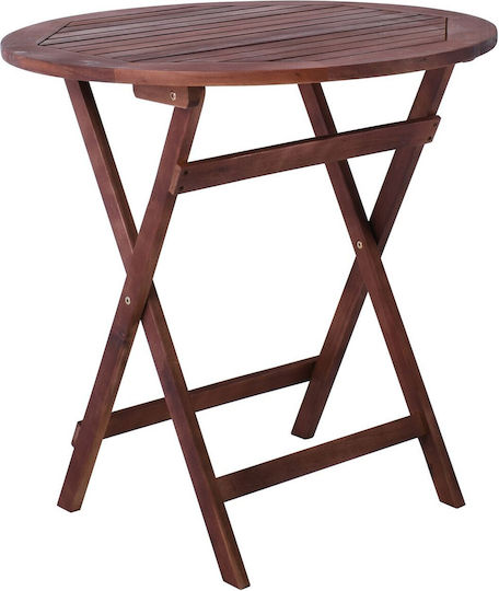 Masă Pentru Spații Exterioare Mici Din Salcâm Pliabil Easy 70x70x70cm Masă Pentru Spații Exterioare Mici Din Salcâm Pliabil Easy 70x70x70cm