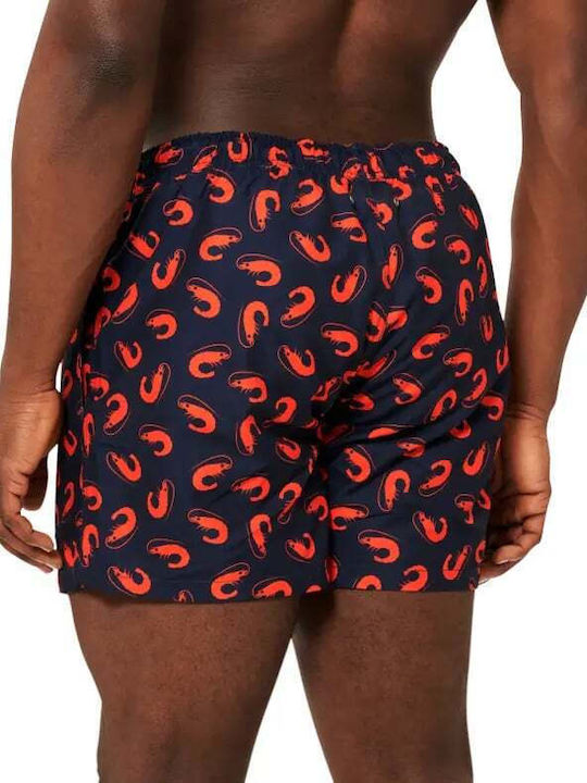 Happy Socks Men's Swimwear Shorts Navy Blue with Patterns