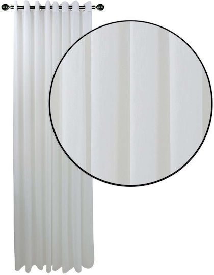 Das Home 2220 Grommet White Curtain 300x265cm