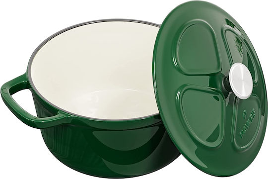 Navaris Βαθιά Κατσαρόλα από Μαντέμι 2.5lt / 20cm Glossy Green