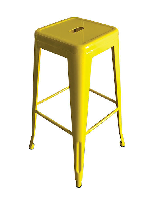 Relix Metallic Garden for Bar Stool Yellow 42x42x76cm