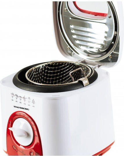 Hausberg HB-1320RS Фритюрник 1лт Червена