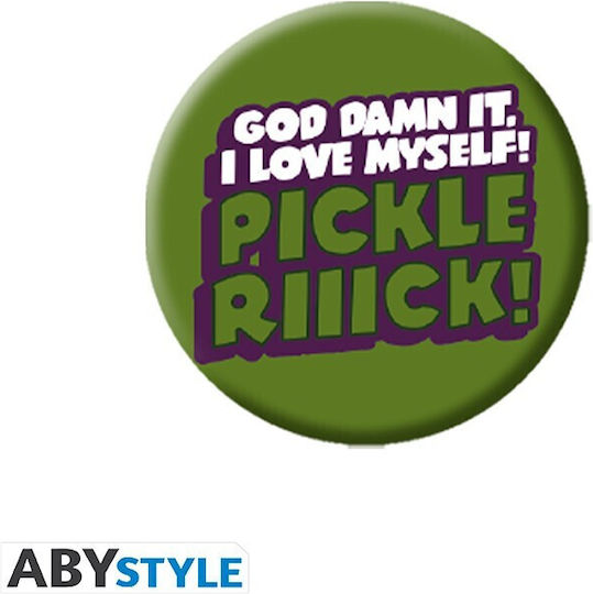 Abysse Badge Rick And Morty 6pcs Badge Pack Pickle Rick