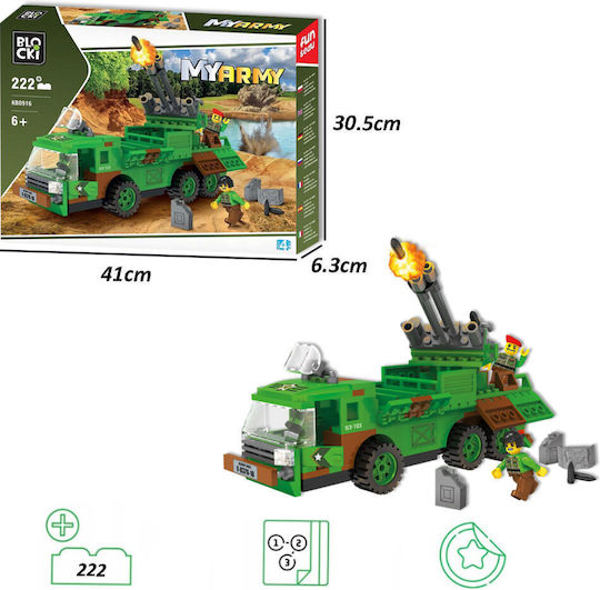 Blocki Τουβλάκια My Army Rocket Launcher για 6+ Ετών 222τμχ