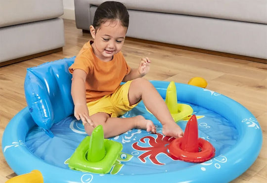 Bestway Piscină Rotundă Pentru Copii 31lt Gonflabilă 115x76cm Galbenă