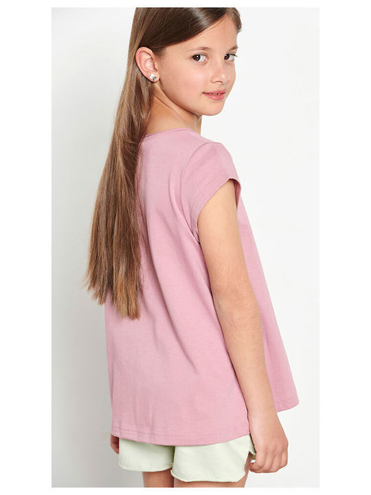 BodyTalk Kids Blouse Short Sleeve Pink