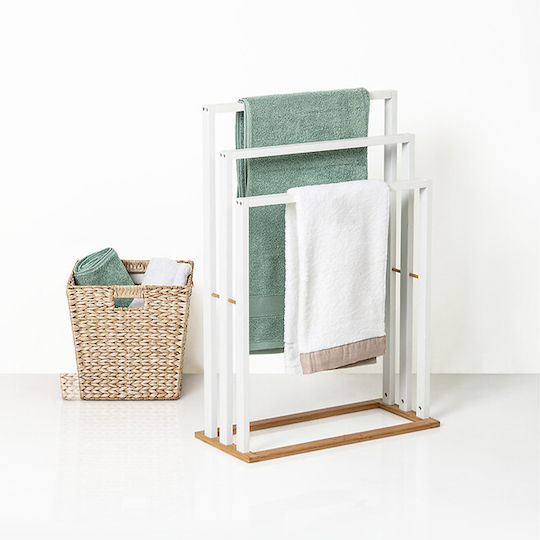 5Five Triple Floor Standing Bathroom Freestanding Towel Rack 55x82cm Black 119311B 5Five Triple Floor Standing Bathroom Freestanding Towel Rack 55x82cm Black 119311B