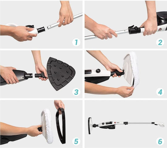 Hausberg Steam Cleaner 1bar with Stick Handle