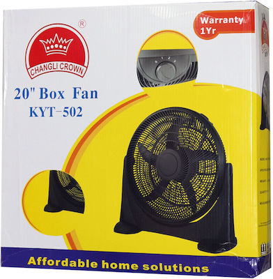 Changli Crown KYT-502 Ανεμιστήρας Box Fan 85W Διαμέτρου 55cm