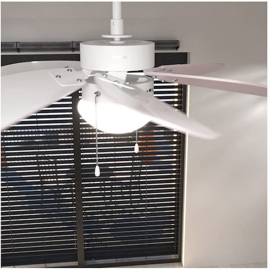Cecotec EnergySilence 3600 Vision Deckenventilator 92cm mit Leuchte Lila / Weiß