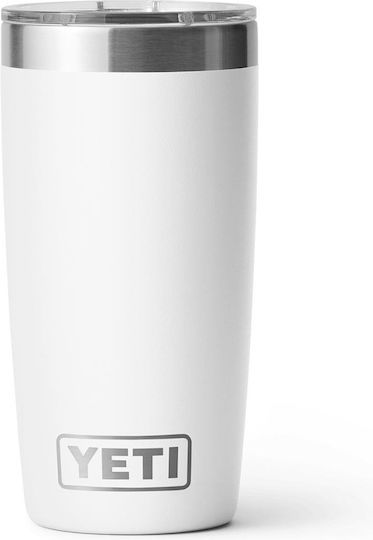 Yeti Rambler Tumbler Ποτήρι Θερμός Ανοξείδωτο BPA Free 295ml Λευκό