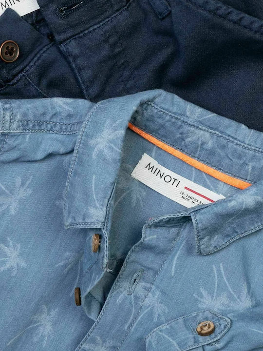 Set pentru copii cu pantaloni Vară 2buc Albastru