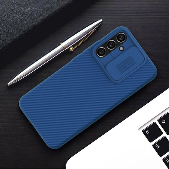 Nillkin Umschlag Rückseite Silikon Blau (Galaxy A34)