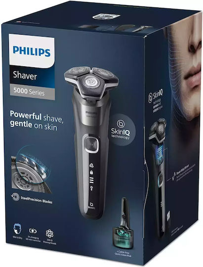 Philips Series 5000 S5887/50 Περιστρεφόμενη Ξυριστική Μηχανή Προσώπου Επαναφορτιζόμενη