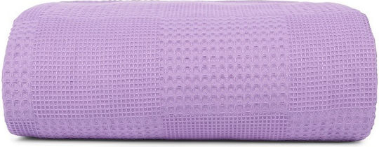 Mc Decor Blanket Nursery Swaddling Blankets Waffle Purple 100x105cm