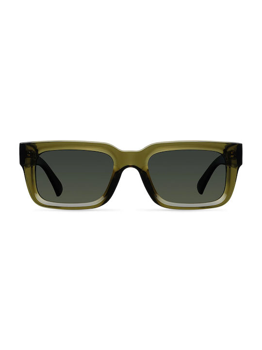 Meller Ekon Sunglasses with Moss Olive Plastic Frame and Green Polarized Lens EK-MOSSOLI