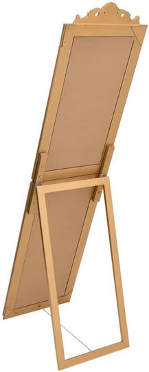 vidaXL Καθρέπτης Δαπέδου 351525 Gold 45x180cm