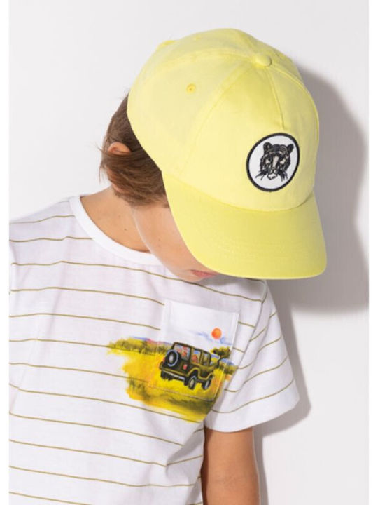 Mayoral Παιδικό Καπέλο Jockey Υφασμάτινο Κίτρινο