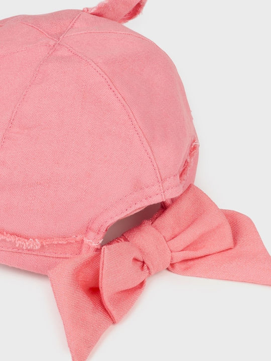 Mayoral Kids' Hat Jockey Fabric Pink