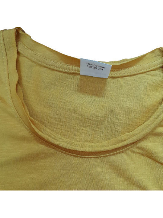 Women's Blouse Cotton Long Sleeve Yellow