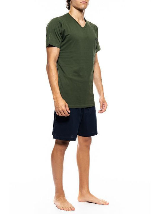 Ulisse Men's Summer Pajamas Set Green