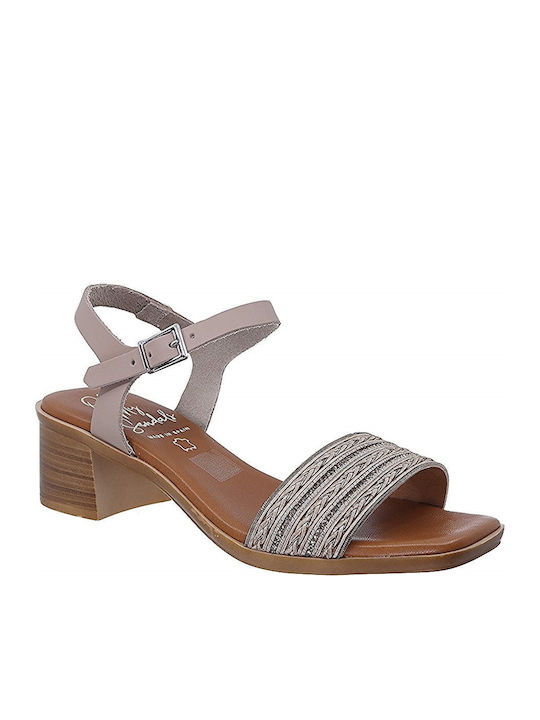 Din piele Sandale Taupe