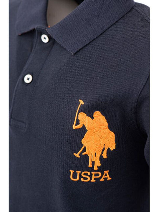 U.S. Polo Assn. Polo pentru copii Cu mâneci scurte Negru