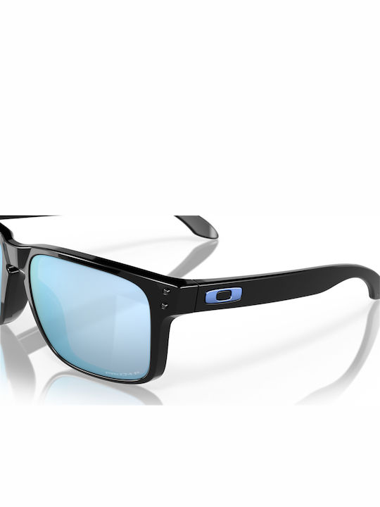 Oakley Holbrook Men's Sunglasses with Black Plastic Frame and Blue Polarized Mirror Lens OO9102-C1