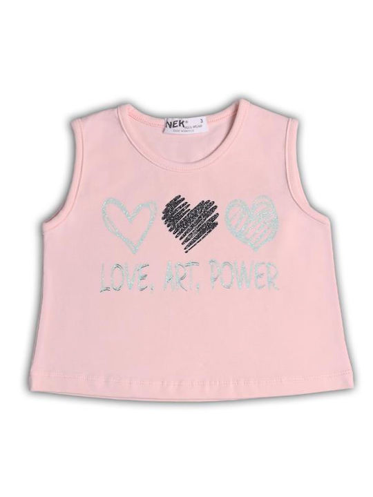 Nek Kids Wear Kinder Set mit Shorts Sommer 2Stück Rosa