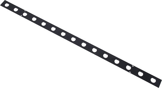 GloboStar Mounting Rail for Spotlights made of Aluminum Black 15pcs 90237