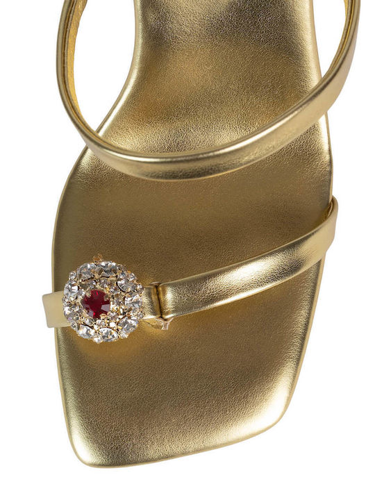 Heirloom Din piele Sandale Aurii