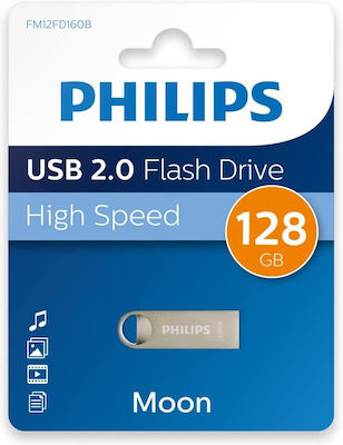 Philips Moon 128GB USB 2.0 Stick Silber