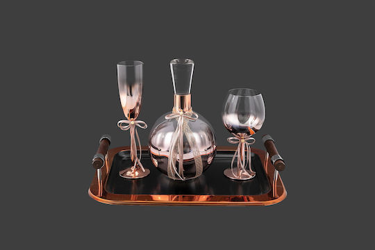 La Vista Wedding Tray made of Wood Brown 1pcs