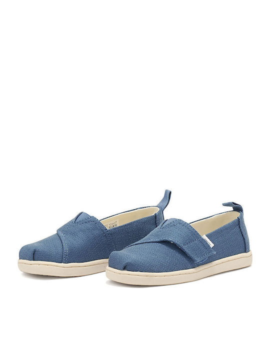 Kids Espradrilles with Hoop & Loop Closure Blue Alpargata