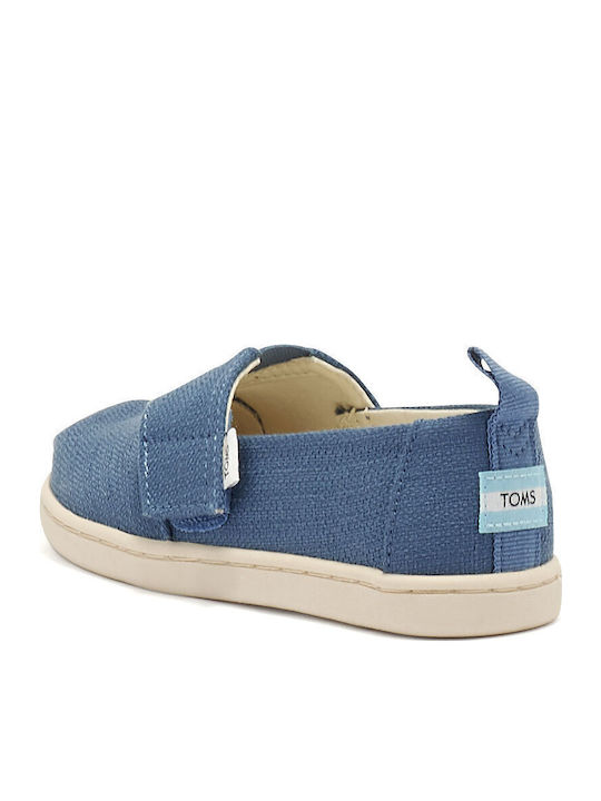 Kids Espradrilles with Hoop & Loop Closure Blue Alpargata